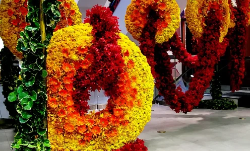 Gradient Circle Floral