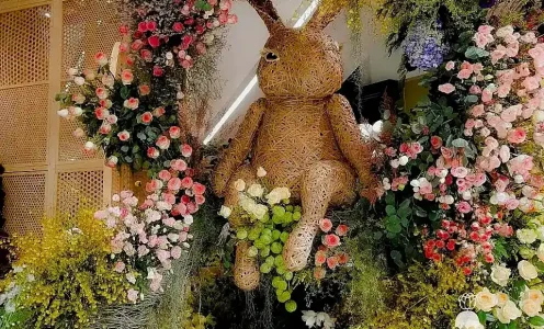 Floral Bunny Display
